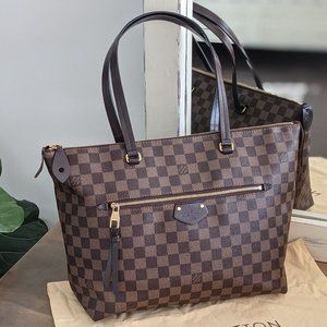 Louis Vuitton | Bags | Louis Vuitton Iena Mm Damier Ebene Tote Authentic |  Poshmark